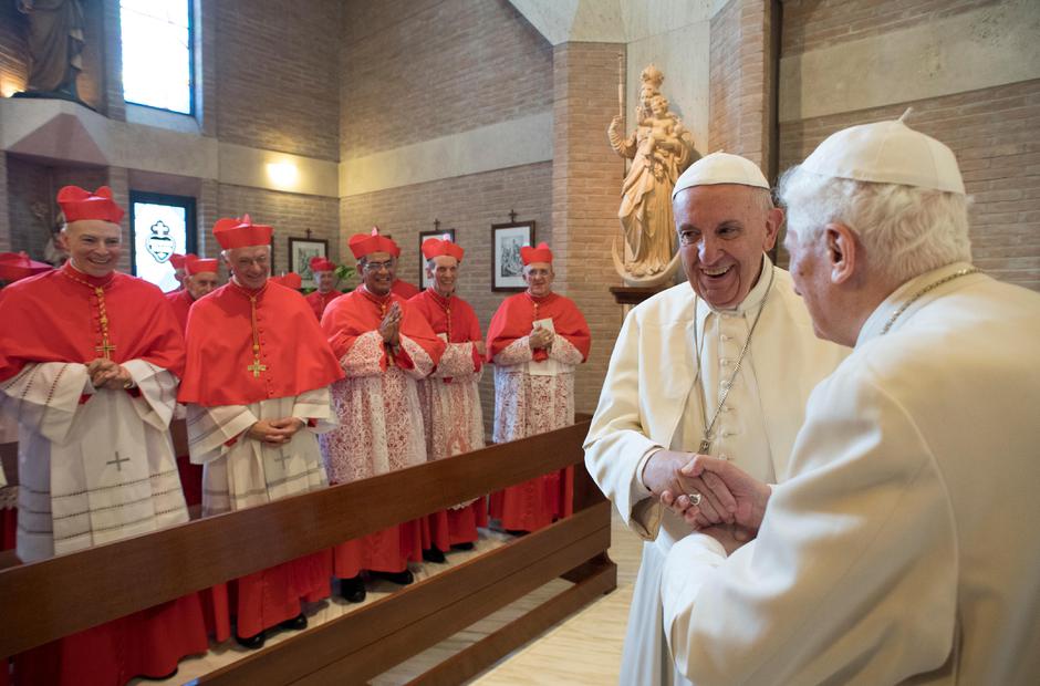 Papa Franjo i umirovljeni Benedikt XVI | Author: VATICAN MEDIA/REUTERS/PIXSELL