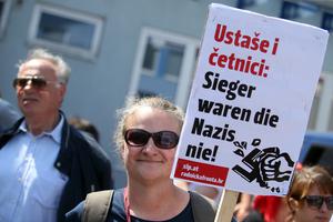 Bleiburg: Prosvjed aktivista protiv komemoracije na Bleiburškom polju