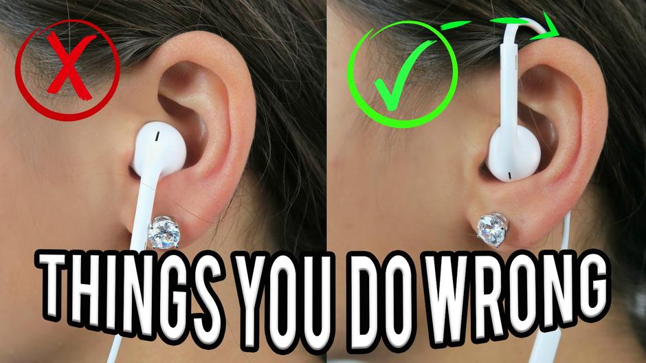 Ispravan položaj slušalice u ušima | Author: screenshot/youtube