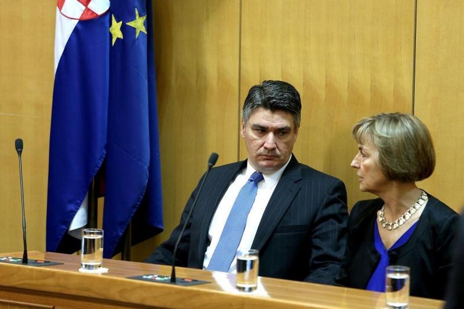 Zoran Milanović i Vesna Pusić | Author: Patrik Macek (PIXSELL)
