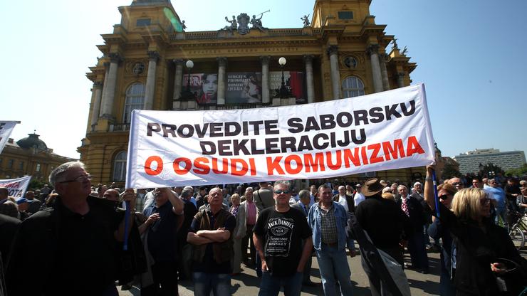Prosvjed Građanske inicijative za Hrvatsku bez totalitarističke simbolike