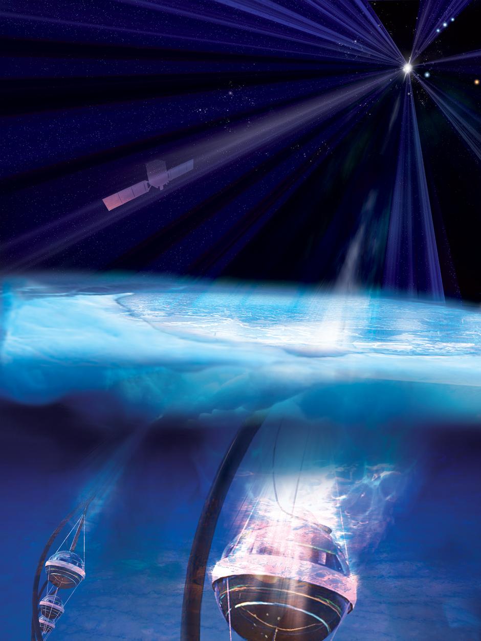 Neutrini za kojima traga astronomski centar na Antarktici "IceCube" | Author: NASA/Fermi and Aurore Simonnet, Sonoma State University
