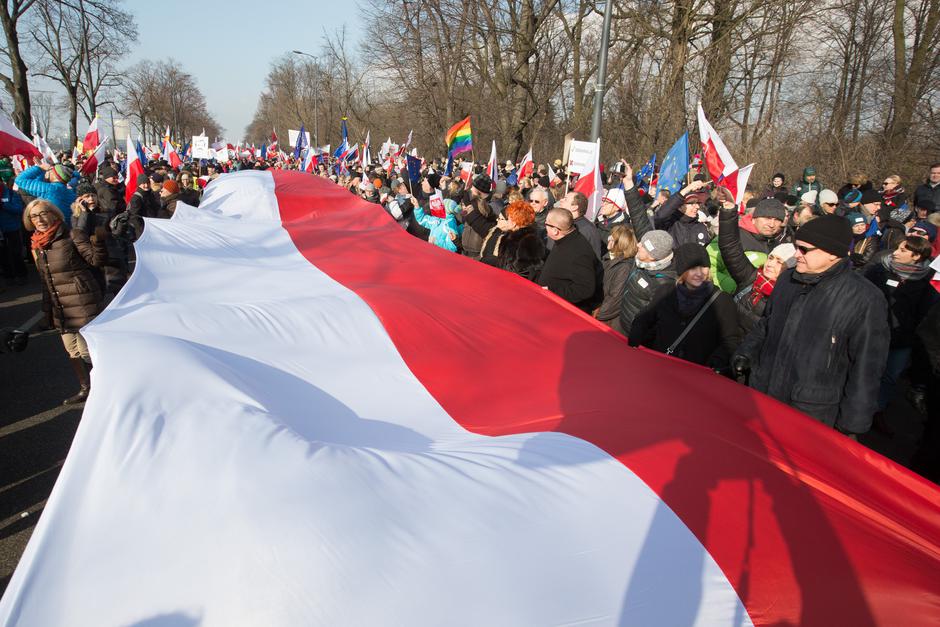 Antivladin prosvjed u Varšavi 27. veljače 2016. | Author: Jan A. Nicolas/DPA/PIXSELL