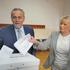 Milan Bandić i supruga Vesna na glasanju za Europski parlament