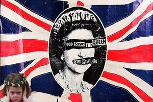 Ilustracija hita Sex Pistolsa "God Save the Queen"