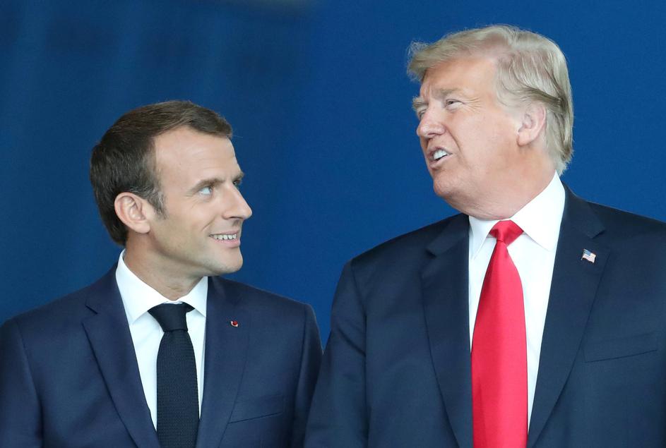 Emmanuel Macron i Donald Trump