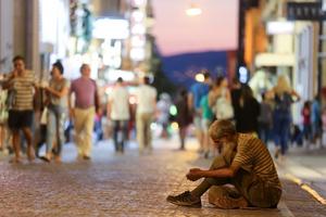 Beskućnik u Ateni