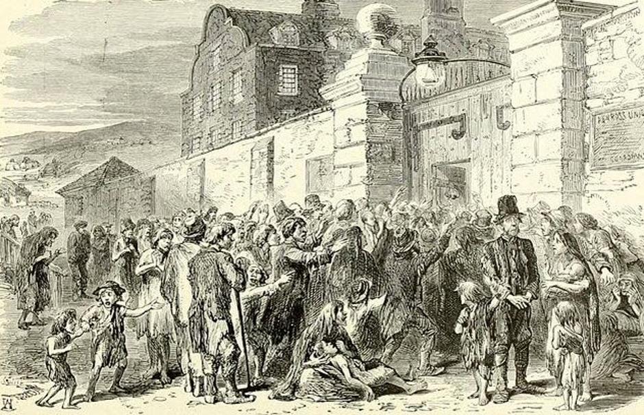 Prikaz velike gladi u Irskoj iz 19. stoljeća | Author: Wikimedia Commons
