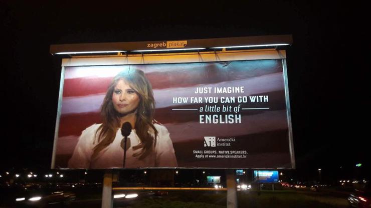 Melania Trump na reklami