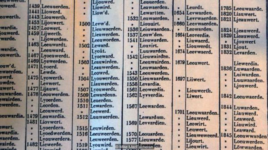 Popis imena nizozemskog grada sa 100 imena | Author: Mike MacEacheran