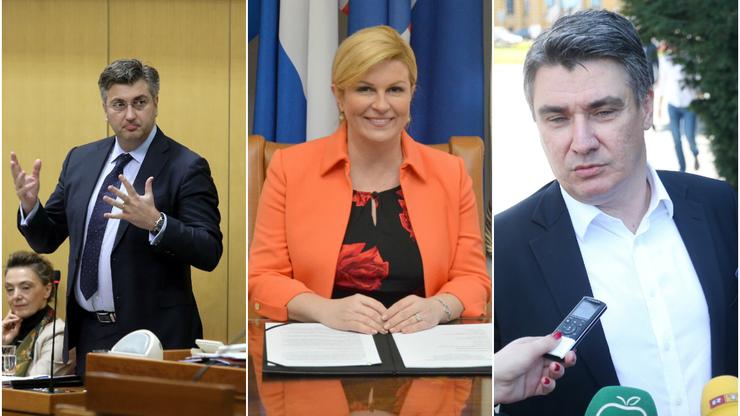 Andrej Plenković, Kolinda Grabar Kitarović, Zoran Milanović
