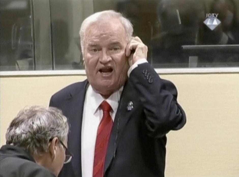 Ratko Mladić u trenutku čitanja presude | Author: Handout/REUTERS/PIXSELL