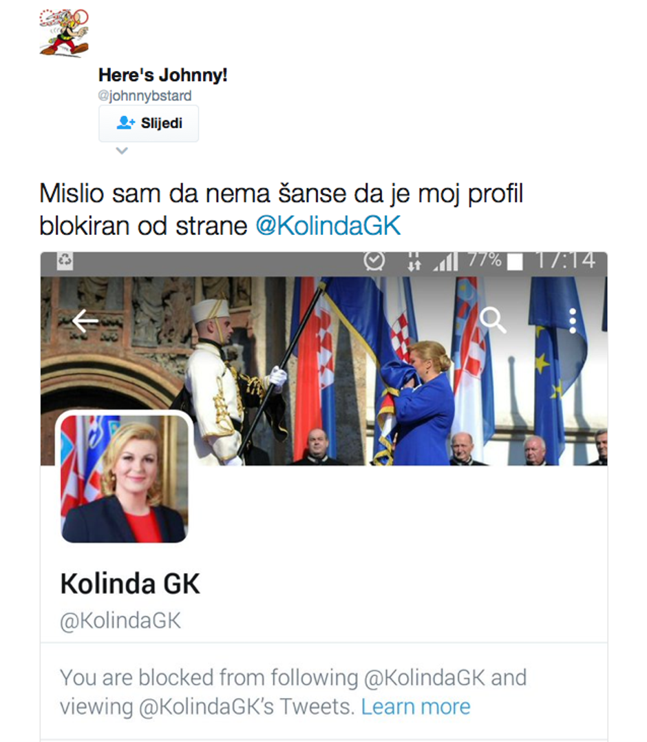 Kolinda Grabar Kitarović na Twitteru | Author: Twitter