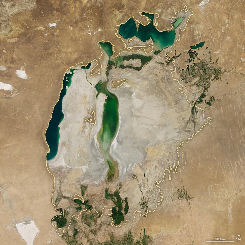 Aralsko jezero | Author: NASA