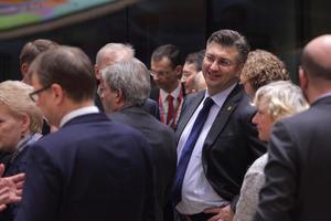 Premijer Andrej Plenković na sastanku Europskog vijeća