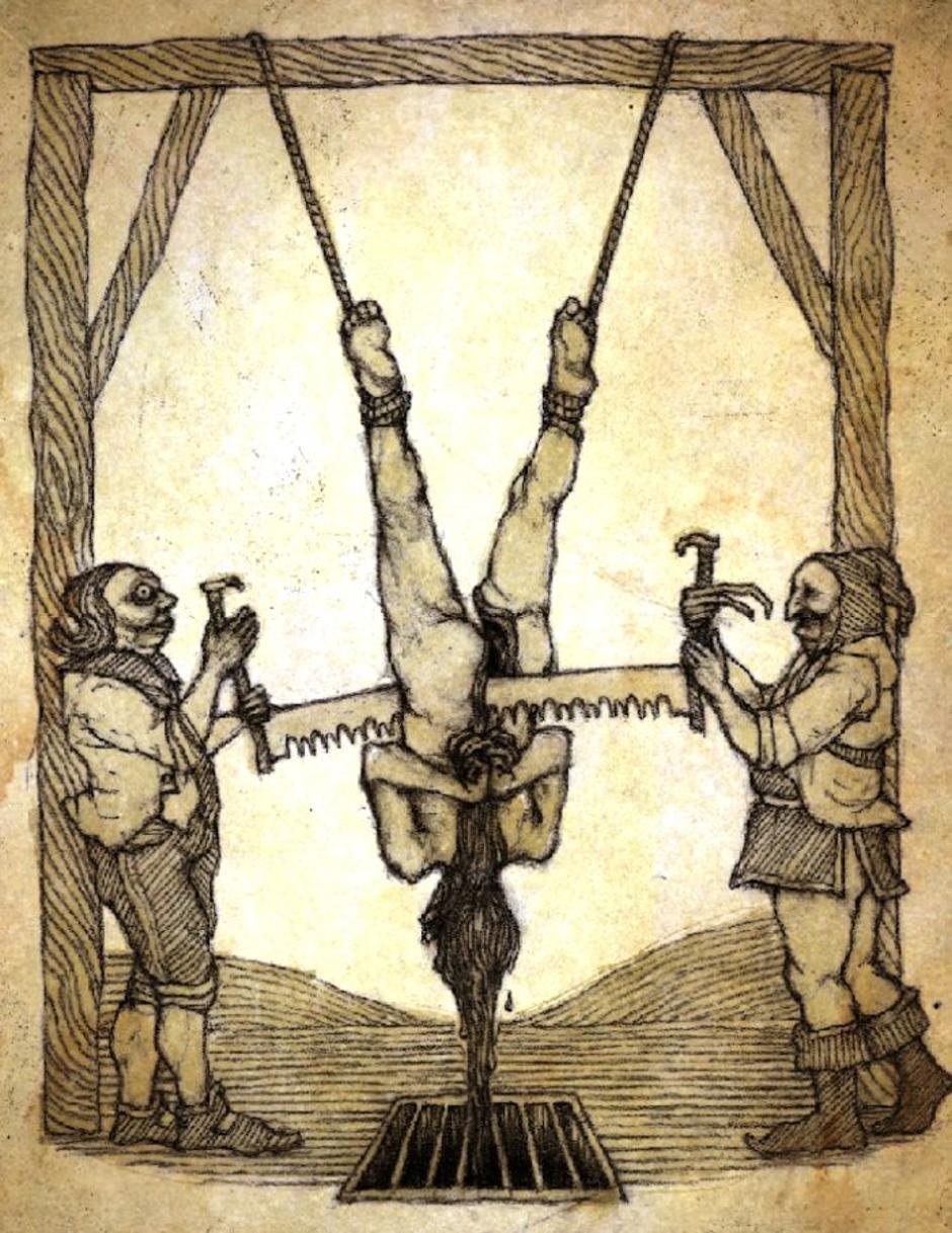 Metoda mučenja - presijecanje na pola | Author: Wikipedia