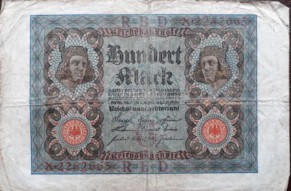 Papiermark - novac iz Weimarske republike | Author: Wikimedia Commons