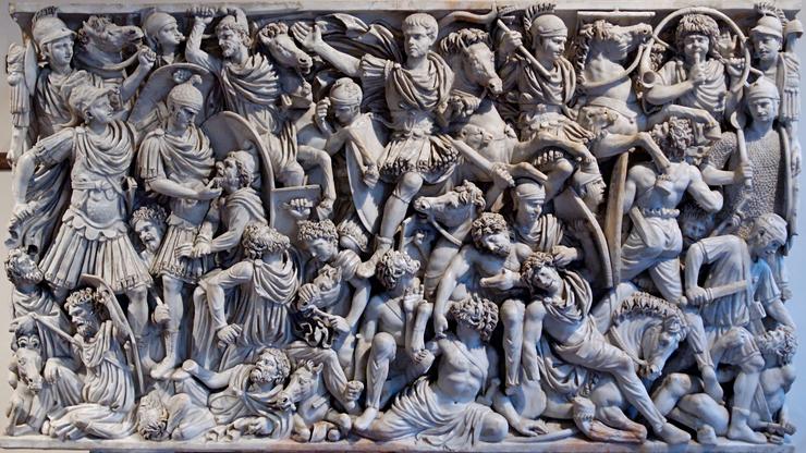 Antički prikaz sukoba Rimljana i Germana
