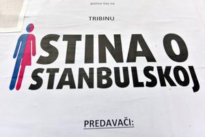 Šibenik je obljepljen plakatima koji pozivaju na tribinu "Istina o Istanbulskoj"