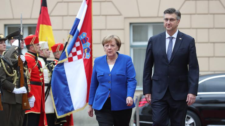 Angela Merkel i Andrej Plenković
