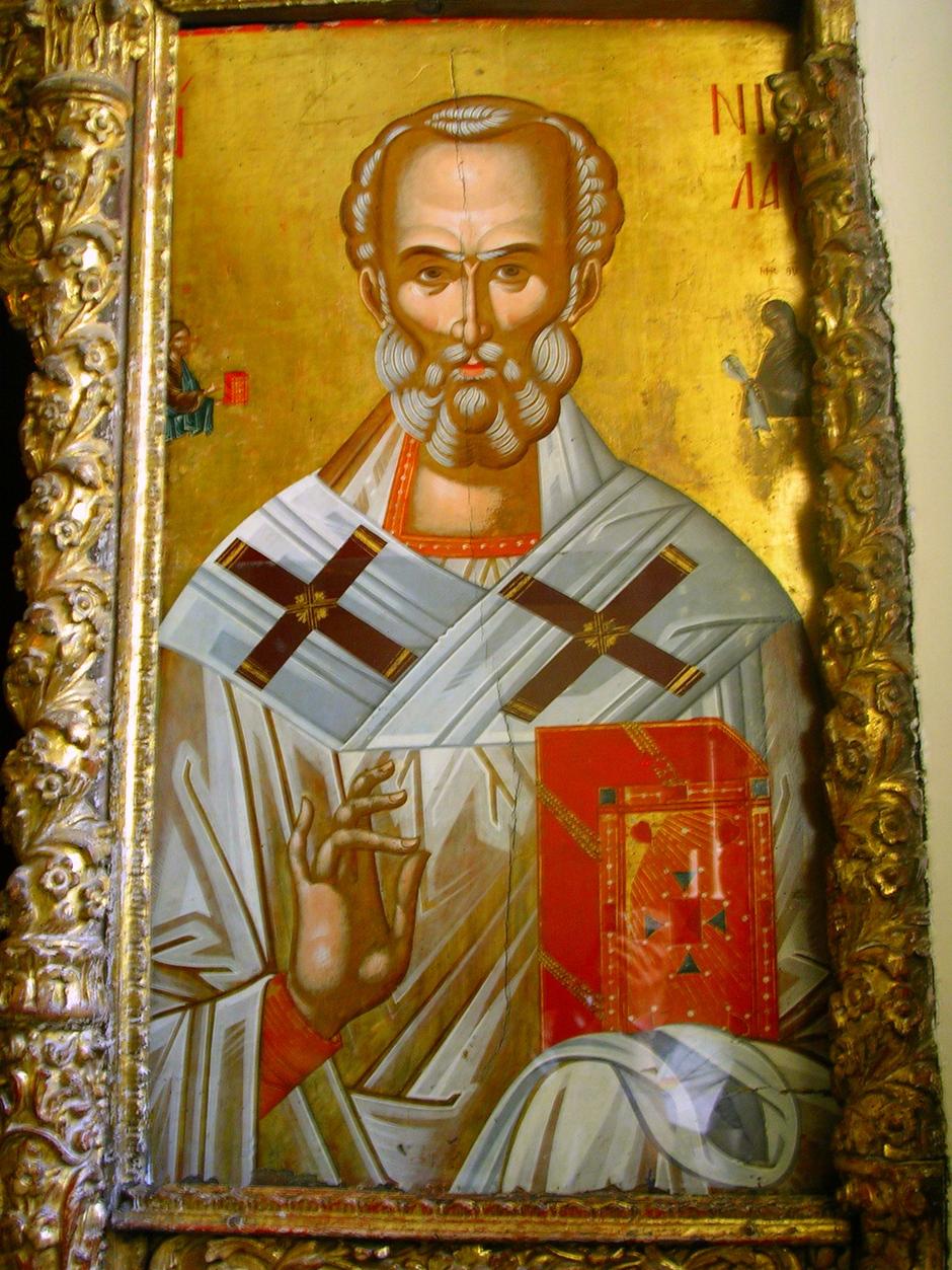 Sveti Nikola, freska, KApela Sv. Trojstva, Heybeliada, Turska | Author: Lapost/Wikipedia