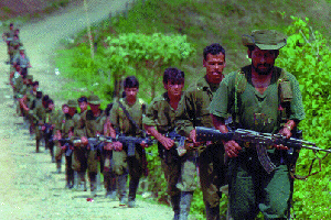 Gerilci FARC-a u kontroli svog teritorija 1998.