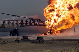 Naftno polje u Iraku tijekom rata