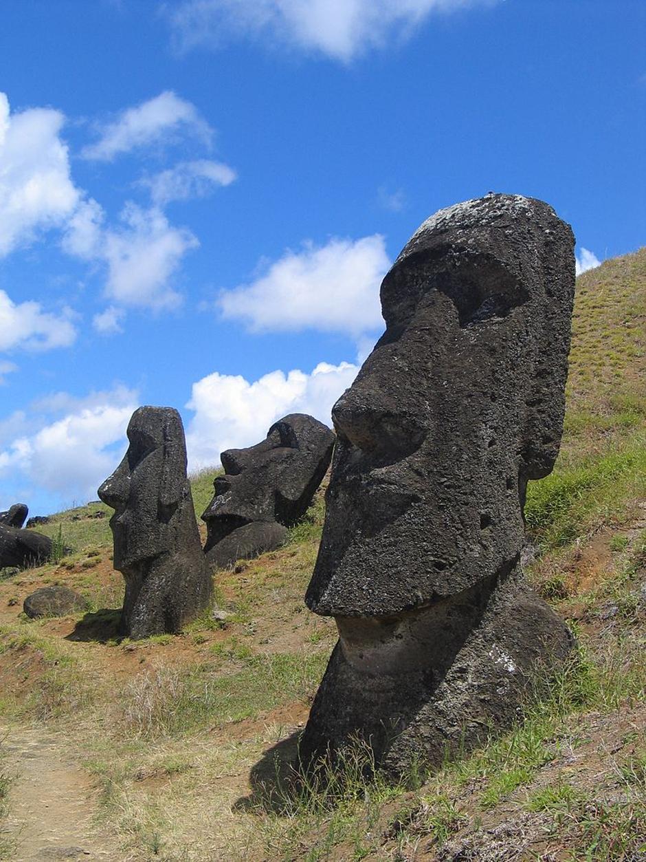 Moai kipovi na Uskršnjim otocima | Author: Wikipedia Commons