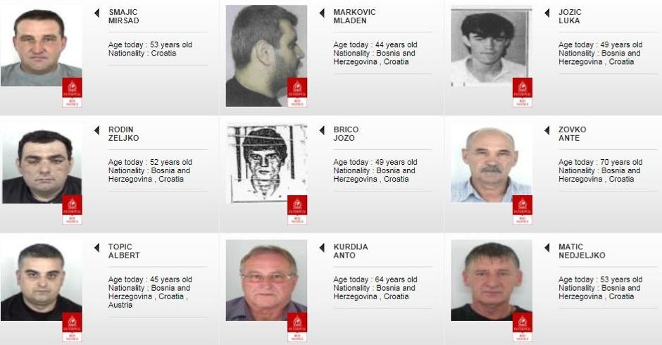 Hrvatski državljani koje traži Interpol | Author: Interpol