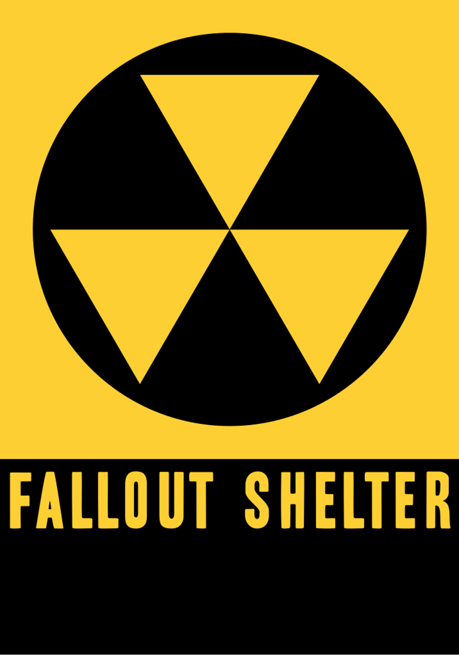 Znak za sklonište od nuklearnog zračenja | Author: Pinterest