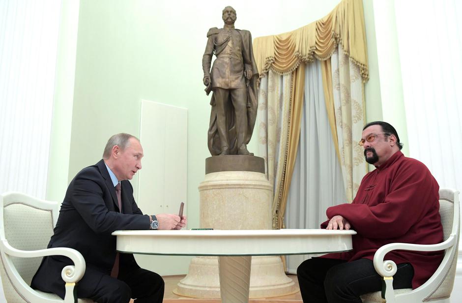 Steven Seagal i Vladimir Putin | Author: REUTERS