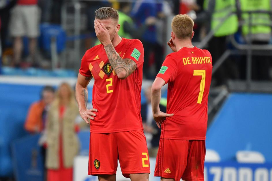 Belgijski nogometaši razočarani gubitkom utakmice s Francuskom