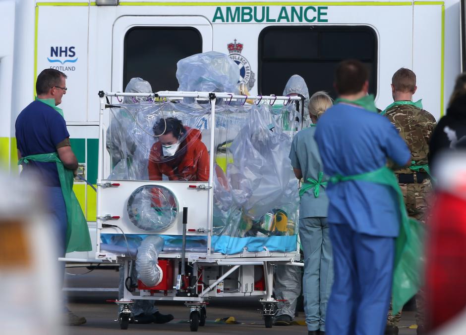 Medicinska sestra zaražena ebolom dopremljena u Glasgow | Author: Andrew Milligan/Press Association/PIXSELL