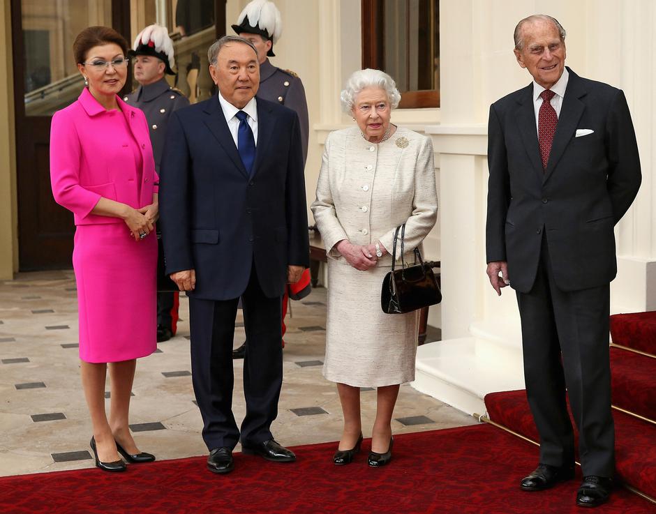 Dariga Nazarbaeva, Nursultan Nazarbaev, kraljica Elizabeta II i princ Philip | Author: POOL New/REUTERS/PIXSELL
