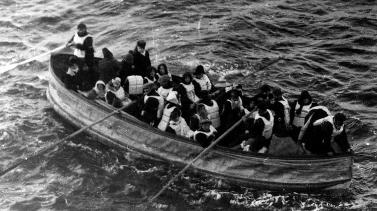 Prikaz čamaca za spašavanje s Titanica