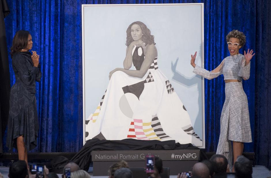 Portreti Baracka i Michelle Obame | Author: JIM BOURG/REUTERS/PIXSELL