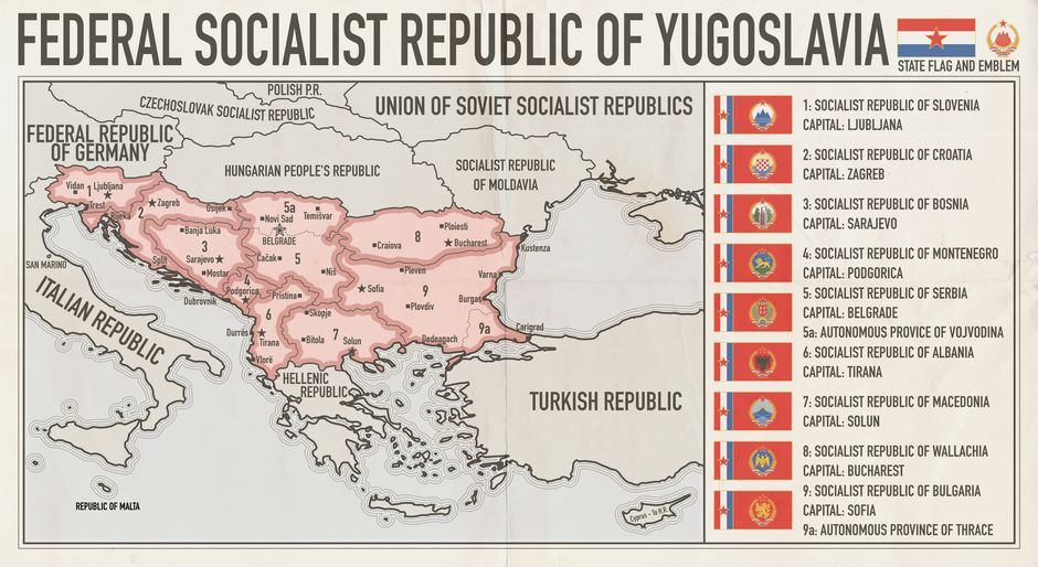 Ovako bi SFRJ izgledala da se ostvario Titov plan 384a71c4de2a2a4c9b40