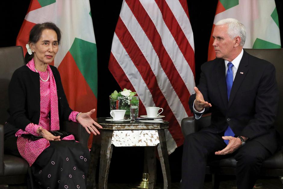 Mike Pence i Aung San Suu Kyi | Author: ATHIT PERAWONGMETHA/REUTERS/PIXSELL