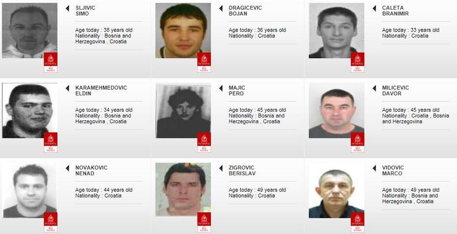 Hrvatski državljani koje traži Interpol | Author: Interpol