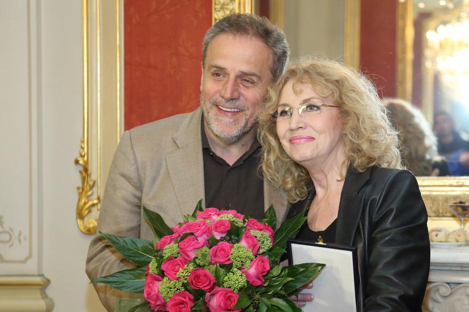 Milan Bandić i Kostadinka Velkovska na dodjeli medalja glumcima Kerempuha | Author: Davor Puklavec (PIXSELL)