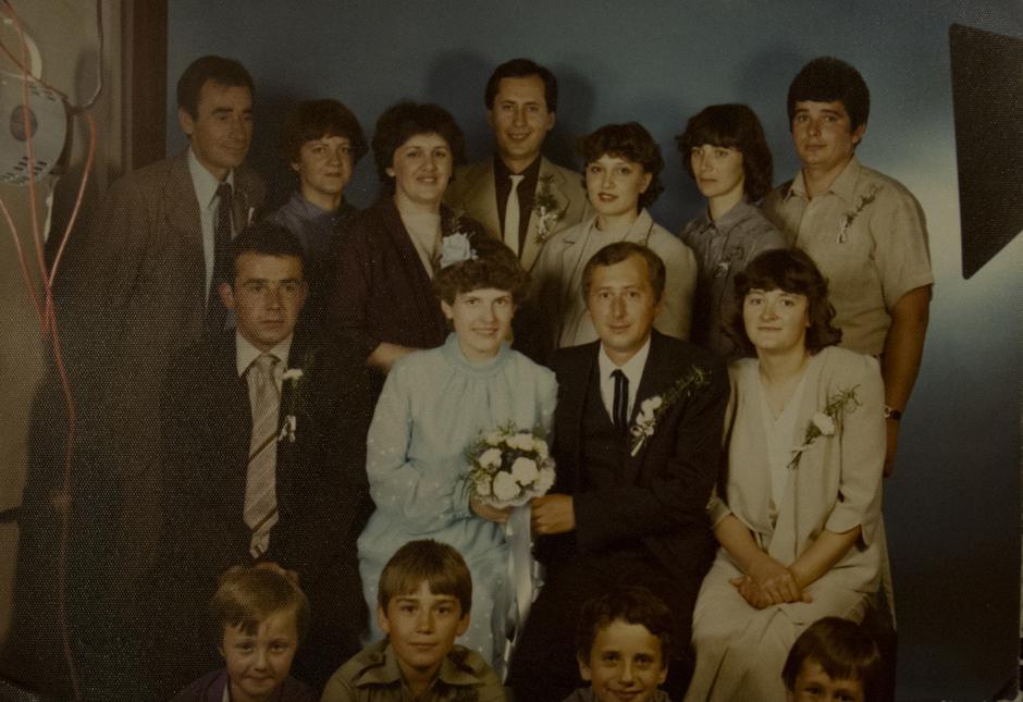 Vjenčanje Špegeljevog sina, krajnje lijevo u srednjem redu je Vladimir Jagar | Author: privatni album